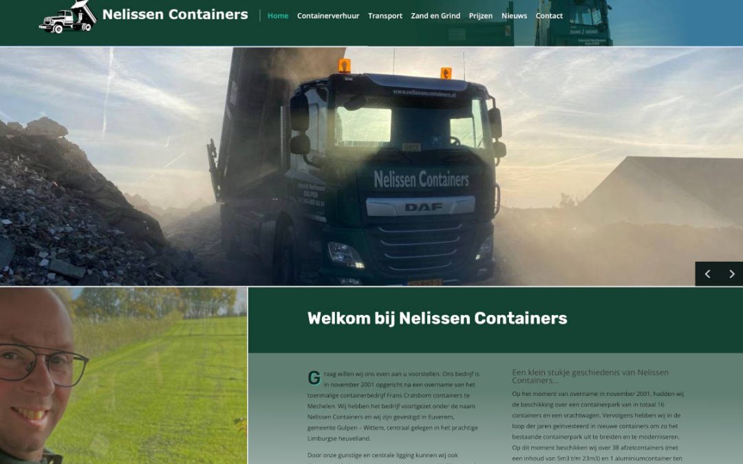Een nieuwe website voor Nelissen Containers